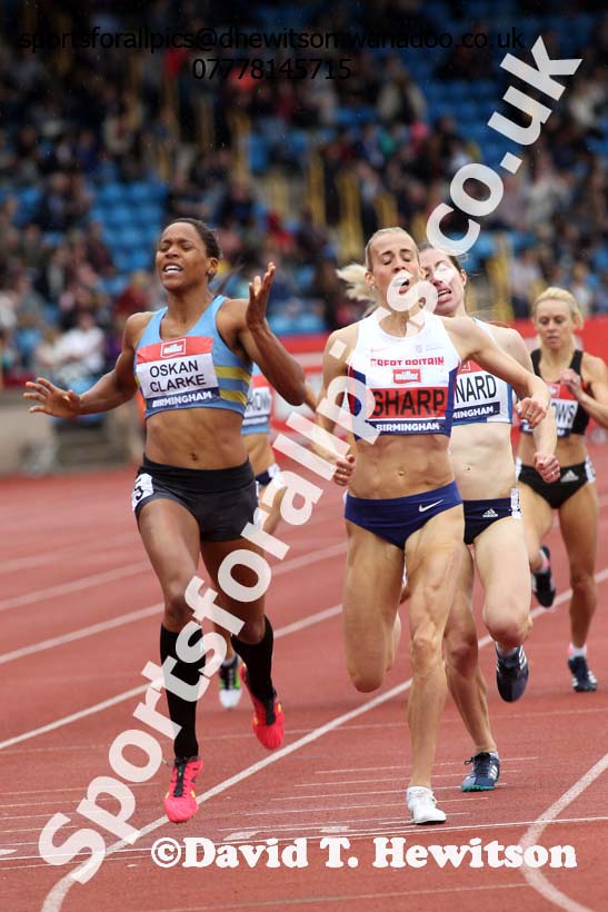 Womens 800 metres, British Championships, Birmingham. Photo: David T. Hewitson/Sports for All Pics
